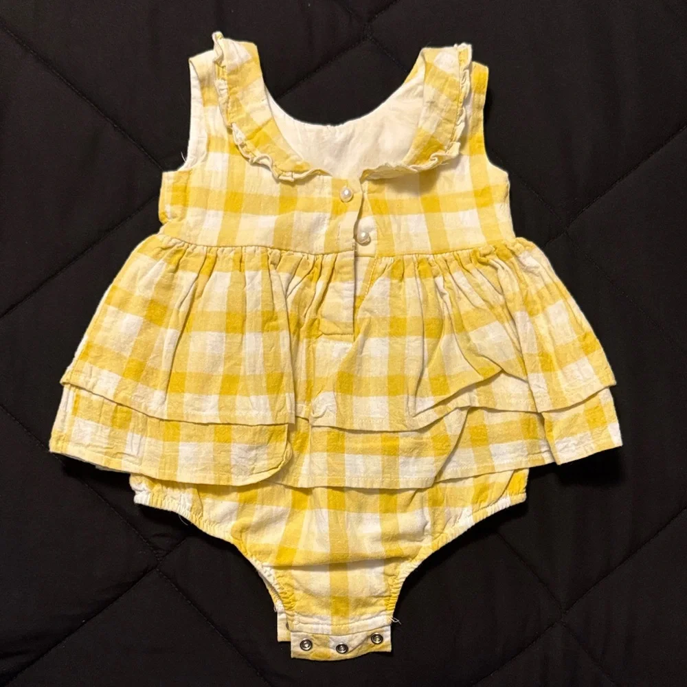 SweetHoney Yellow Plaid Diaper Cover